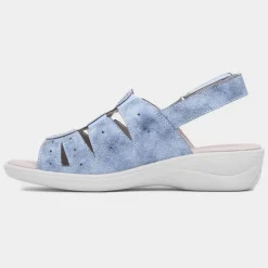 Softlites Synthia Womens Blue Strappy Sandal