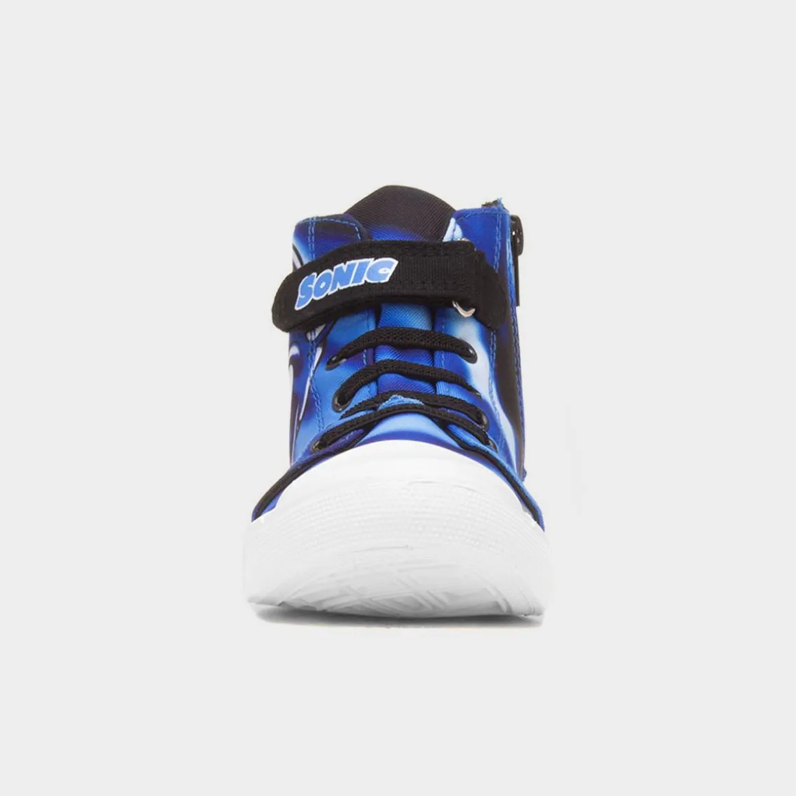 Sonic The Hedgehog Akira Kids Blue Hi Top Canvas
