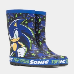 Sonic The Hedgehog Blake Kids Blue Welly