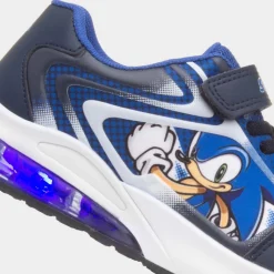 Sonic The Hedgehog Kids Blue Light Up Trainer