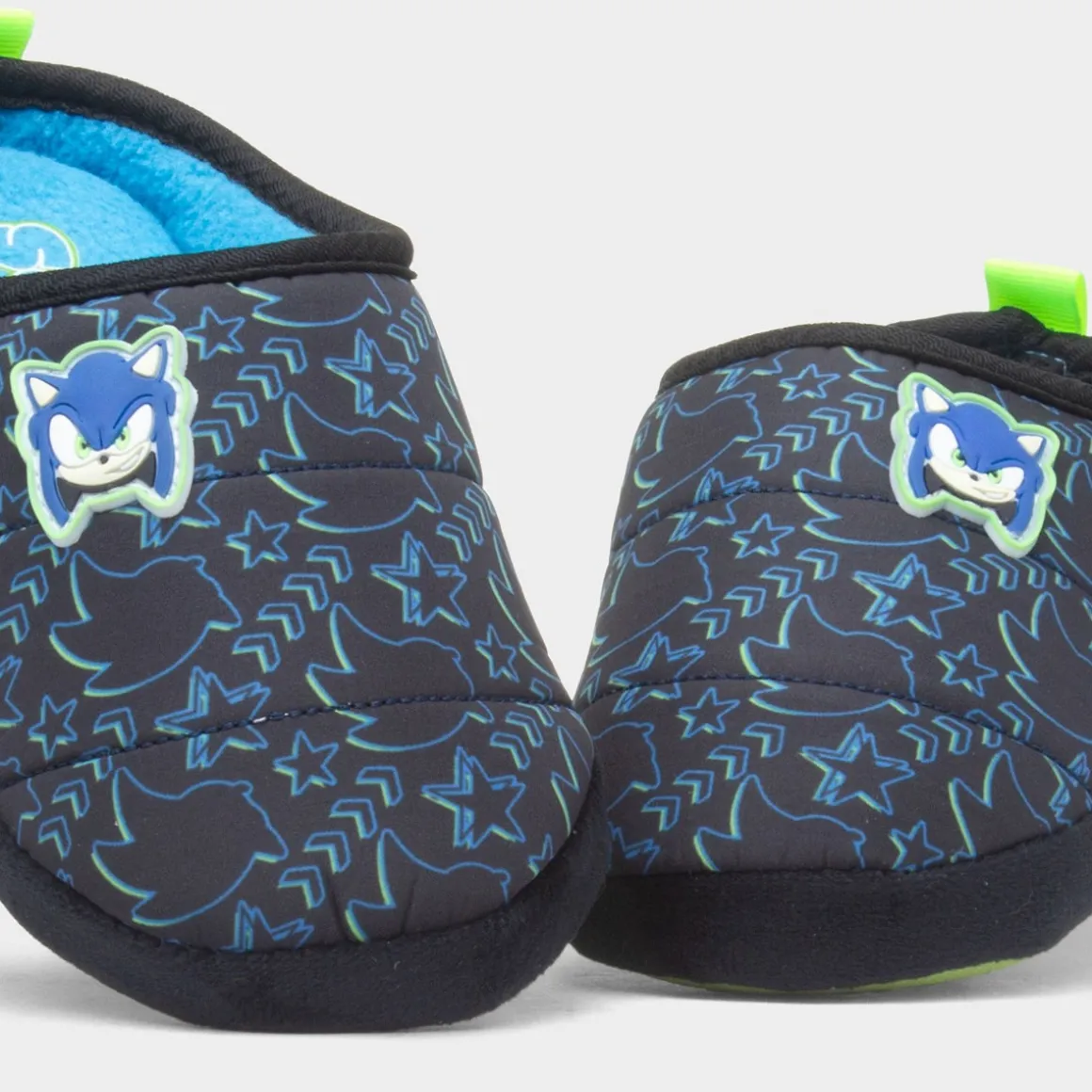 Sonic The Hedgehog Kids Black Mule Slipper