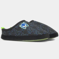 Sonic The Hedgehog Kids Black Mule Slipper