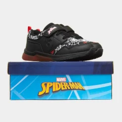 Spider-Man Kids Black Light Up Trainer
