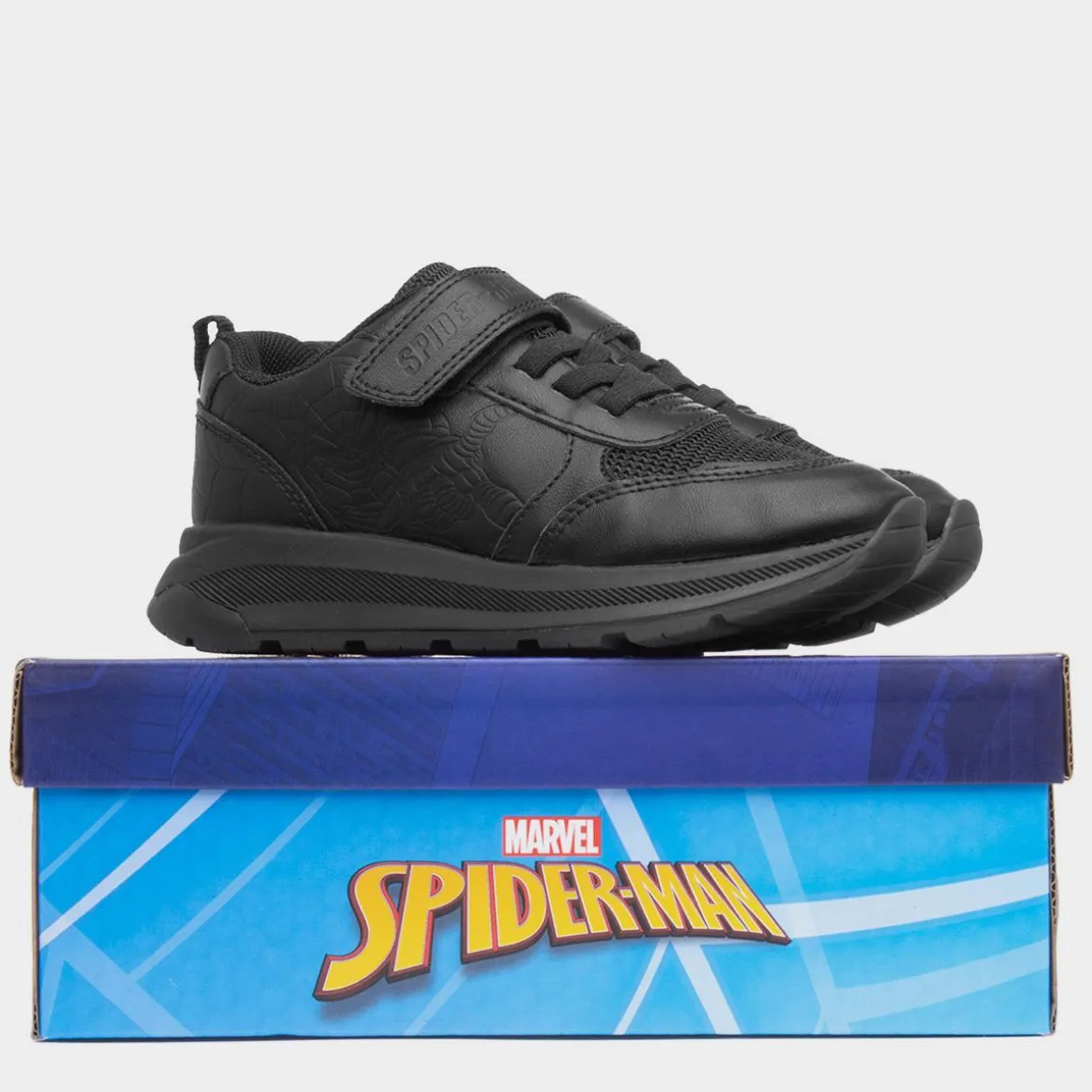 Spider-Man Kids' Black School Shoe