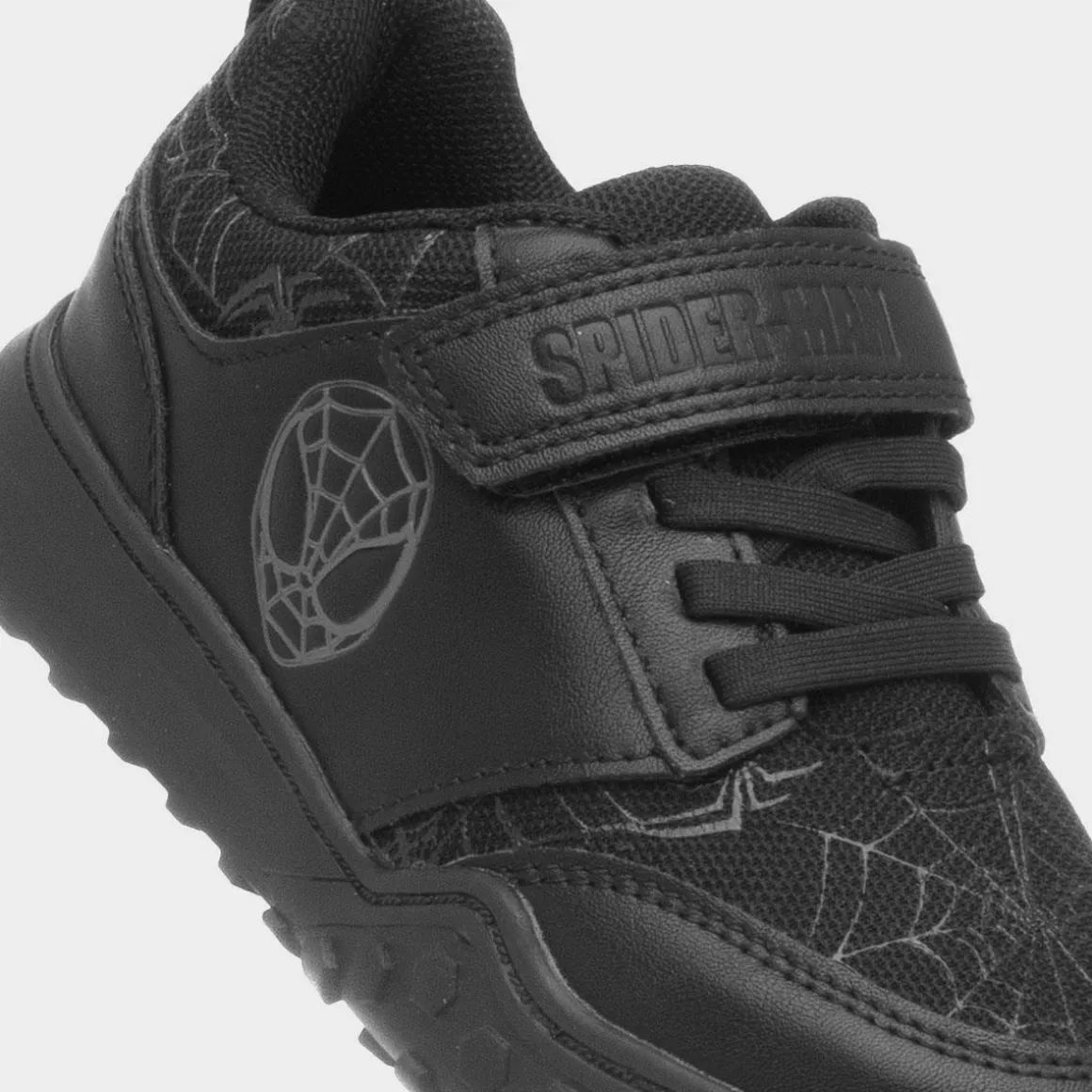 Spider-Man Kids Black School Shoes