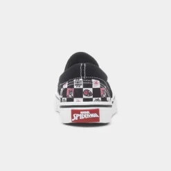 Spider-Man Kids Black Slip On Canvas