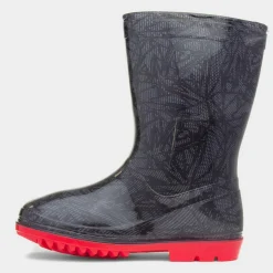 Spider-Man Kids Black Wellies