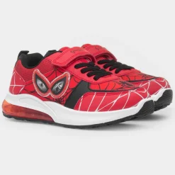 Spider-Man Kids Red Easy Fasten Light Up Trainer