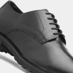 Stone Creek Arundel Mens Black Leather Shoe