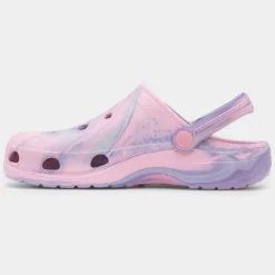 Summer Womens Pink Marble EVA Clog