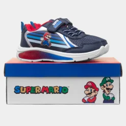 Super Mario Kids Navy Light Up Trainers
