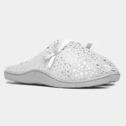 The Slipper Company Clara Womens Grey Mule Slipper
