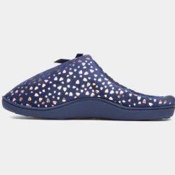 The Slipper Company Clara Womens Navy Mule Slipper