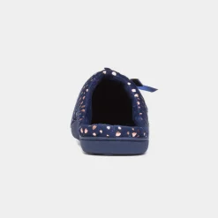 The Slipper Company Clara Womens Navy Mule Slipper