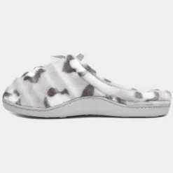 The Slipper Company Clara Womens Grey Leopard Mule