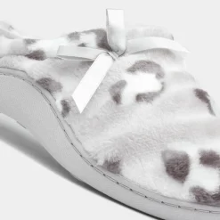 The Slipper Company Clara Womens Grey Leopard Mule