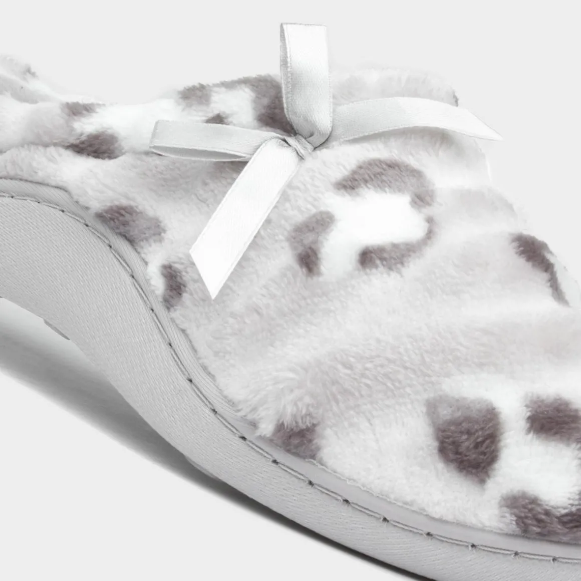 The Slipper Company Clara Womens Grey Leopard Mule