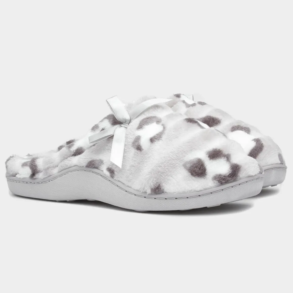 The Slipper Company Clara Womens Grey Leopard Mule