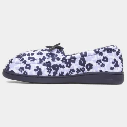The Slipper Company Colette Womens Navy Moccasin