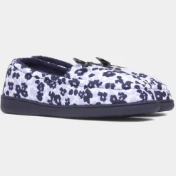 The Slipper Company Colette Womens Navy Moccasin