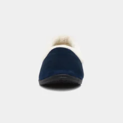 The Slipper Company Frida Womens Navy Velour Full