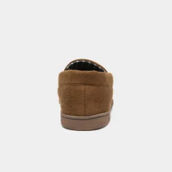 The Slipper Company Issac Mens Brown Moccasin