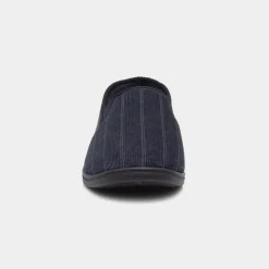 The Slipper Company Ivan Mens Navy Slipper