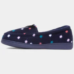 The Slipper Company Laurel Womens Navy Moccasin