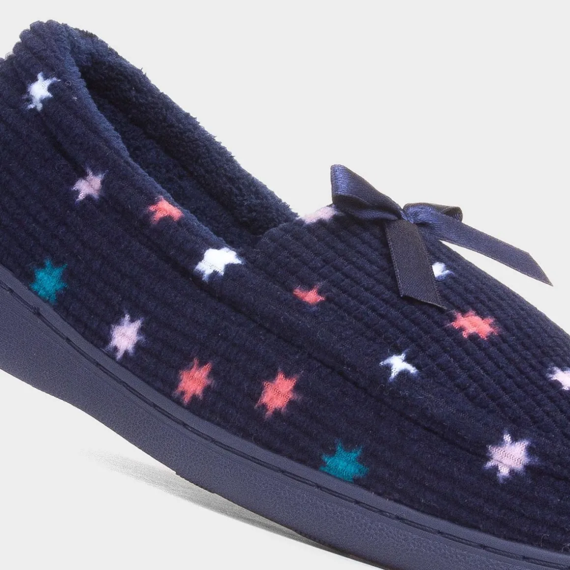 The Slipper Company Laurel Womens Navy Moccasin