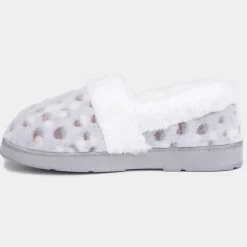 The Slipper Company Liz Womens Snow Leopard Full