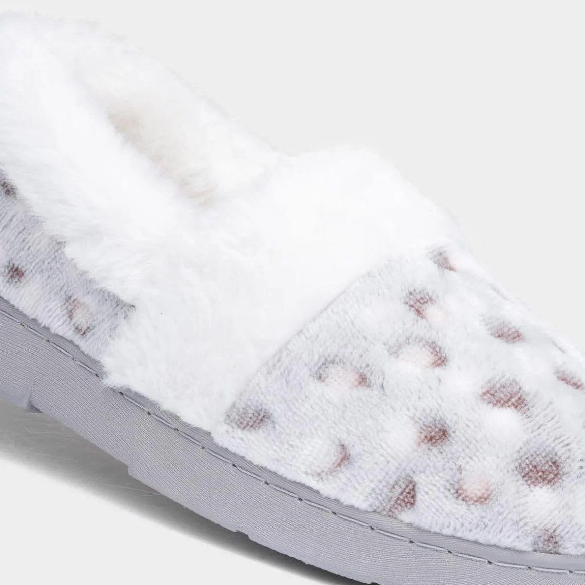 The Slipper Company Liz Womens Snow Leopard Full
