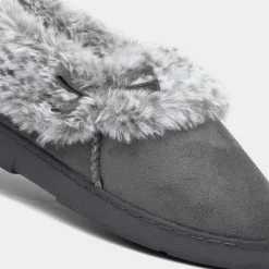 The Slipper Company Liza Womens Grey Full Slipper