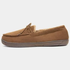 The Slipper Company Oscar Mens Tan Moccasin