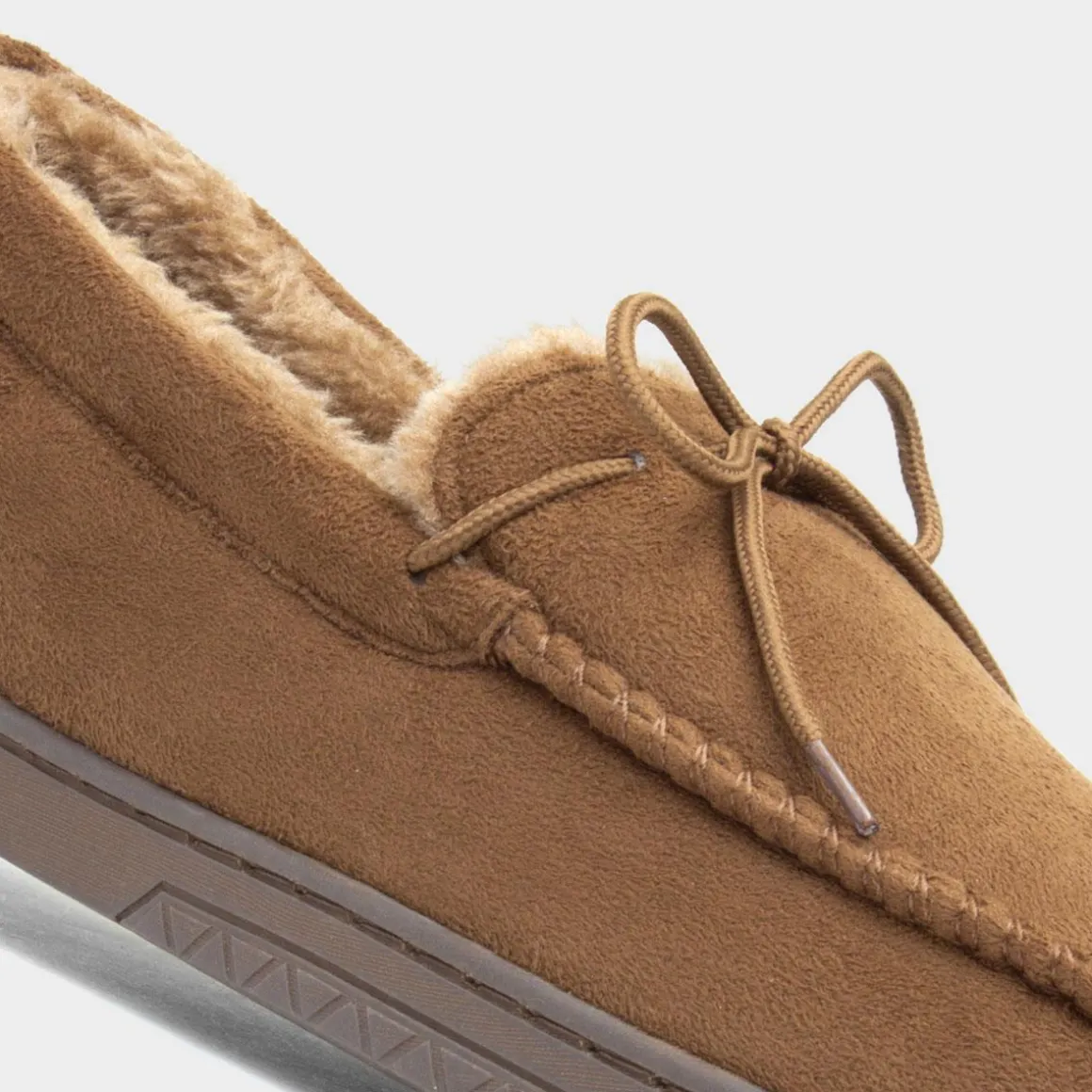 The Slipper Company Oscar Mens Tan Moccasin