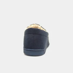 The Slipper Company Otis Mens Navy Moccasin