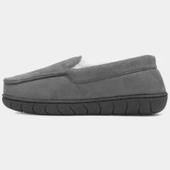 The Slipper Company Otis Boys Grey Moccasin