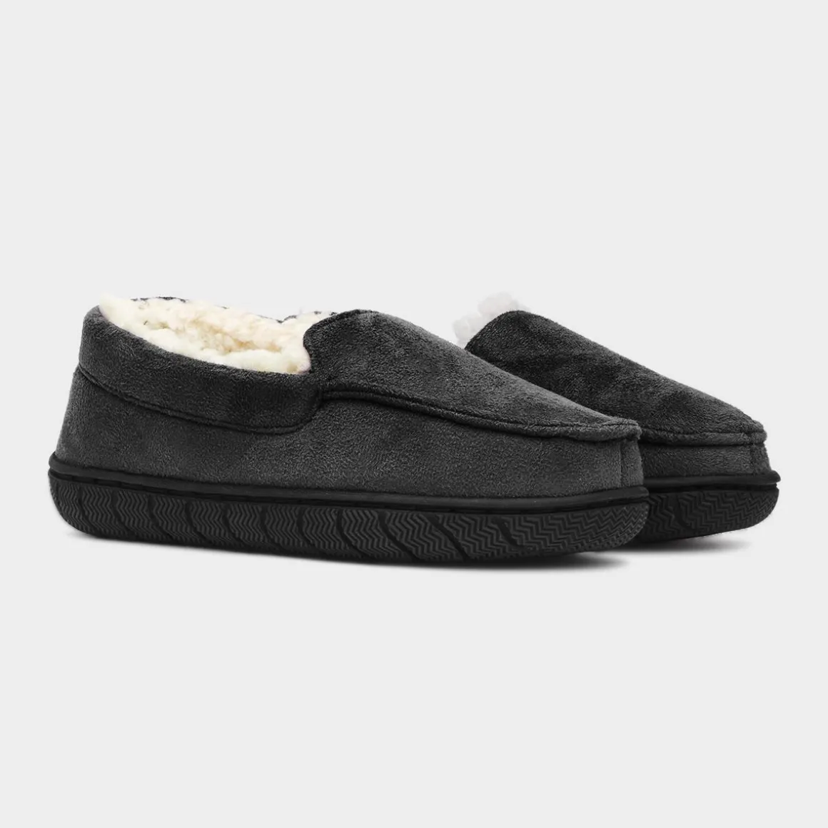 The Slipper Company Otis Boys Black Moccasin