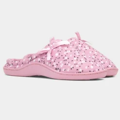 The Slipper Company Rheba Womens Pink Mule Slipper