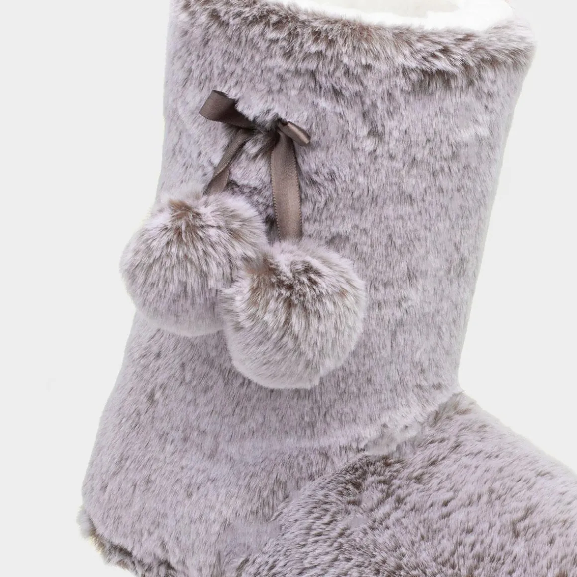 The Slipper Company Robin Womens Mink Faux Bootie