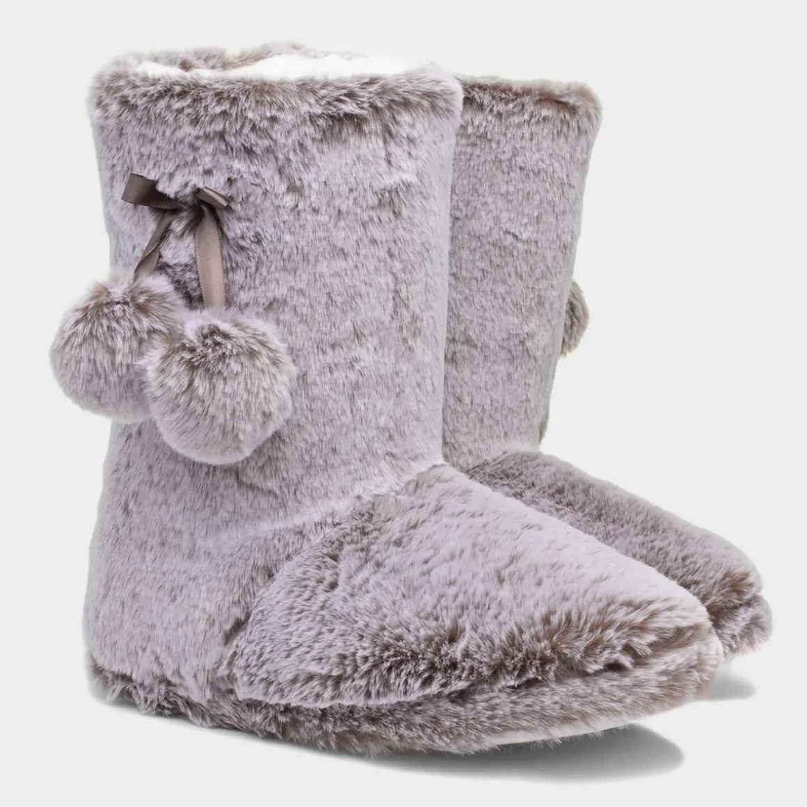 The Slipper Company Robin Womens Mink Faux Bootie