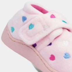 The Slipper Company Rosa Girls Pink Hearts Full