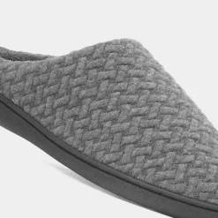 The Slipper Company Rowan Mens Grey Mule