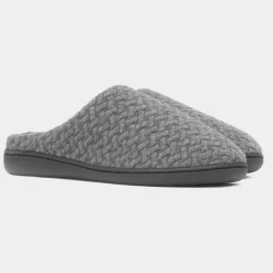 The Slipper Company Rowan Mens Grey Mule