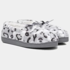 The Slipper Company Ruth Womens Grey Moccasins