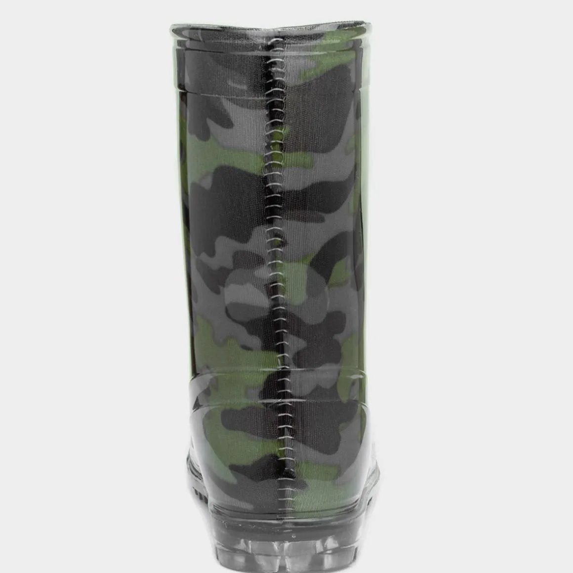 Tide Boys Black & Green Camouflage Welly