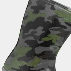 Tide Boys Black & Green Camouflage Welly