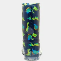 Tornado Boys Dinosaur Navy & Green Welly
