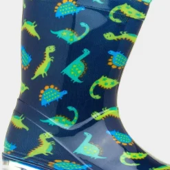 Tornado Boys Dinosaur Navy & Green Welly