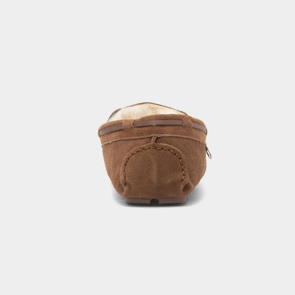 Totes Mens Tan Moccasin Suede Slipper