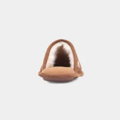 Totes Mens Tan Suede Mule Slipper